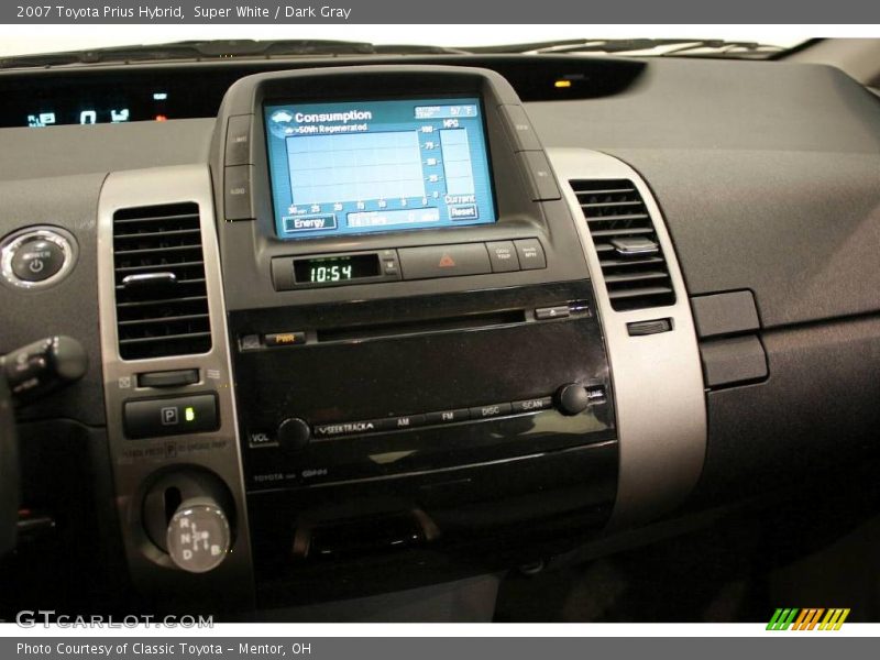 Super White / Dark Gray 2007 Toyota Prius Hybrid