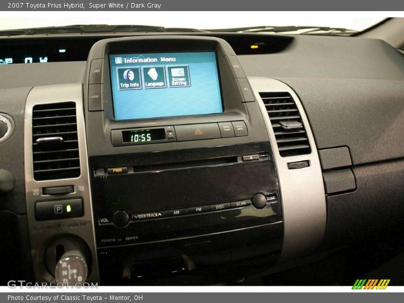 Super White / Dark Gray 2007 Toyota Prius Hybrid