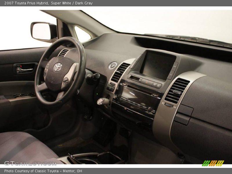 Super White / Dark Gray 2007 Toyota Prius Hybrid