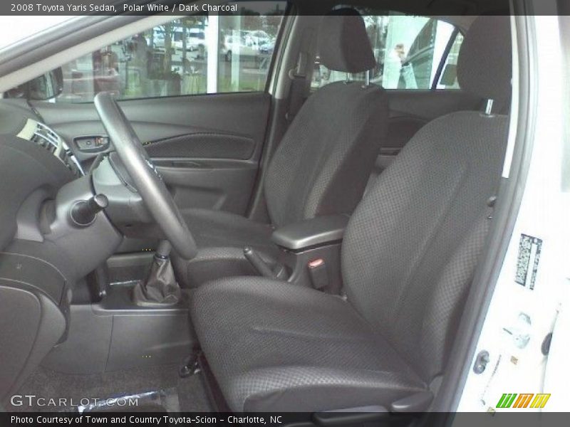 Polar White / Dark Charcoal 2008 Toyota Yaris Sedan