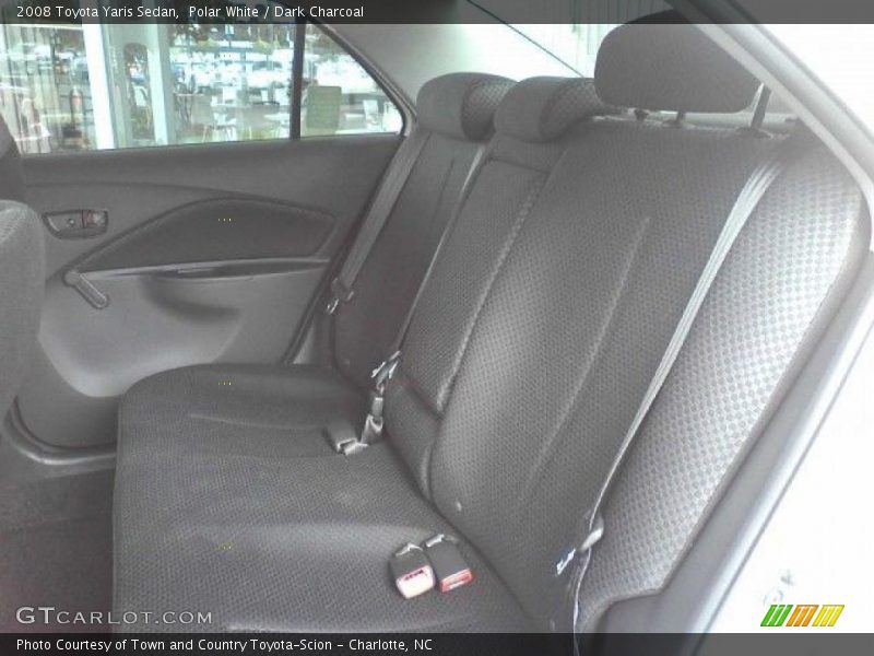 Polar White / Dark Charcoal 2008 Toyota Yaris Sedan