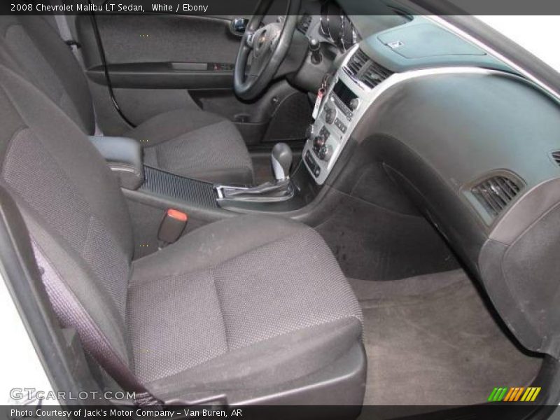 White / Ebony 2008 Chevrolet Malibu LT Sedan
