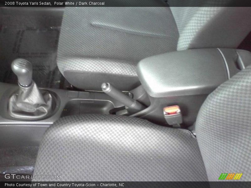 Polar White / Dark Charcoal 2008 Toyota Yaris Sedan