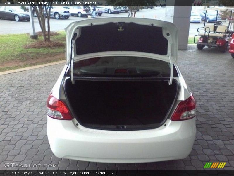 Polar White / Dark Charcoal 2008 Toyota Yaris Sedan