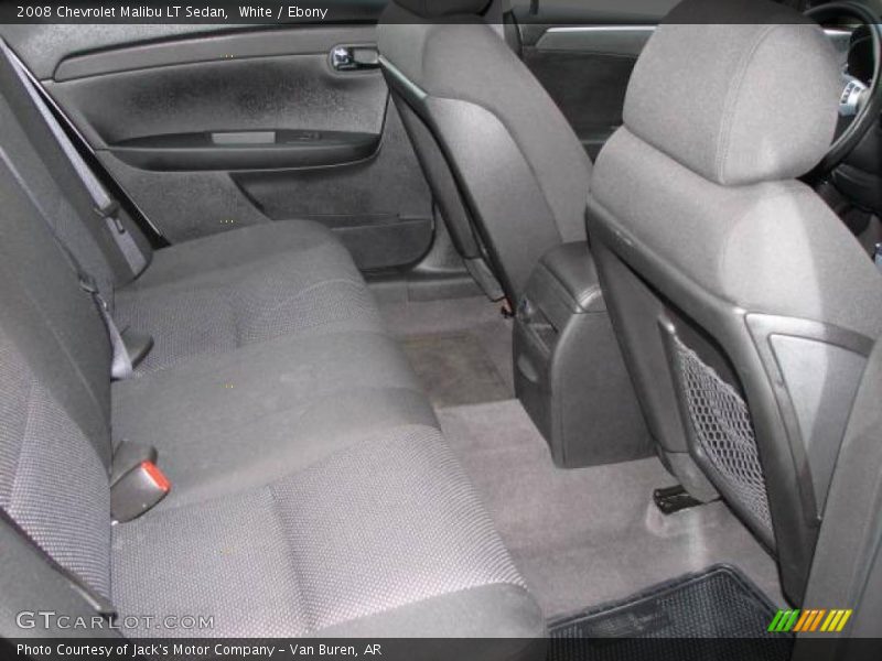 White / Ebony 2008 Chevrolet Malibu LT Sedan