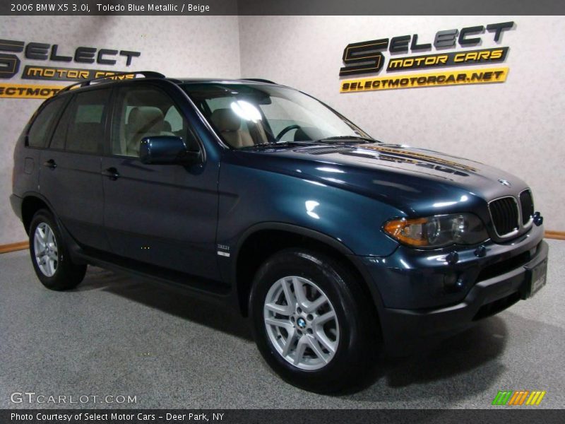 Toledo Blue Metallic / Beige 2006 BMW X5 3.0i