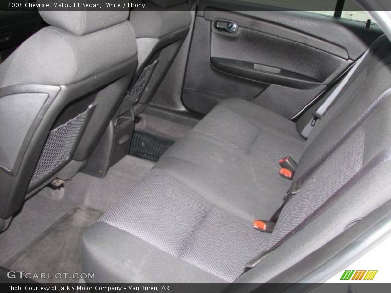White / Ebony 2008 Chevrolet Malibu LT Sedan