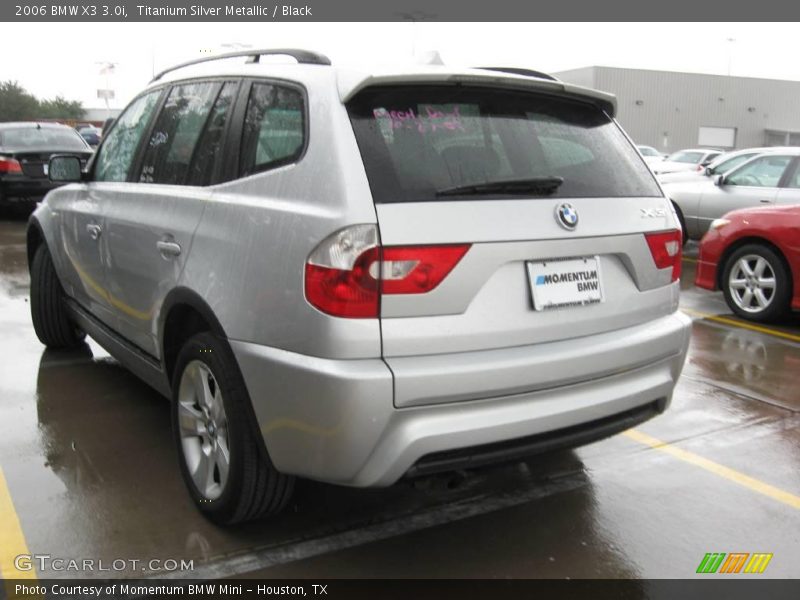 Titanium Silver Metallic / Black 2006 BMW X3 3.0i