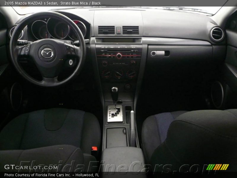 Strato Blue Mica / Black 2005 Mazda MAZDA3 s Sedan