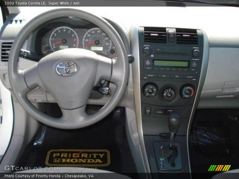 Super White / Ash 2009 Toyota Corolla LE