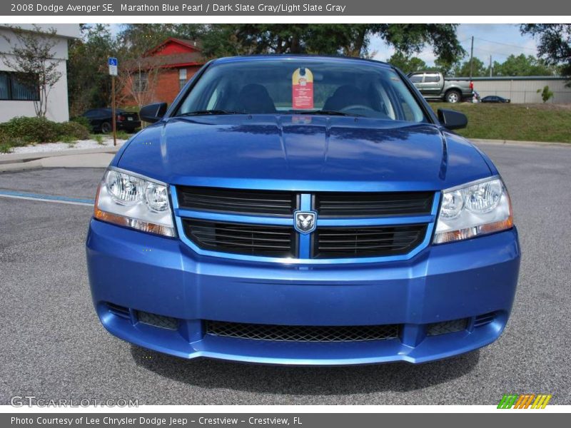 Marathon Blue Pearl / Dark Slate Gray/Light Slate Gray 2008 Dodge Avenger SE