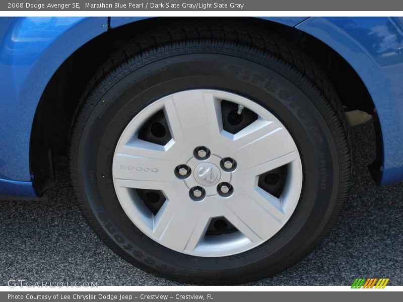 Marathon Blue Pearl / Dark Slate Gray/Light Slate Gray 2008 Dodge Avenger SE
