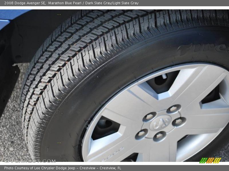 Marathon Blue Pearl / Dark Slate Gray/Light Slate Gray 2008 Dodge Avenger SE