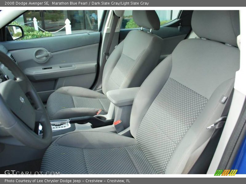 Marathon Blue Pearl / Dark Slate Gray/Light Slate Gray 2008 Dodge Avenger SE