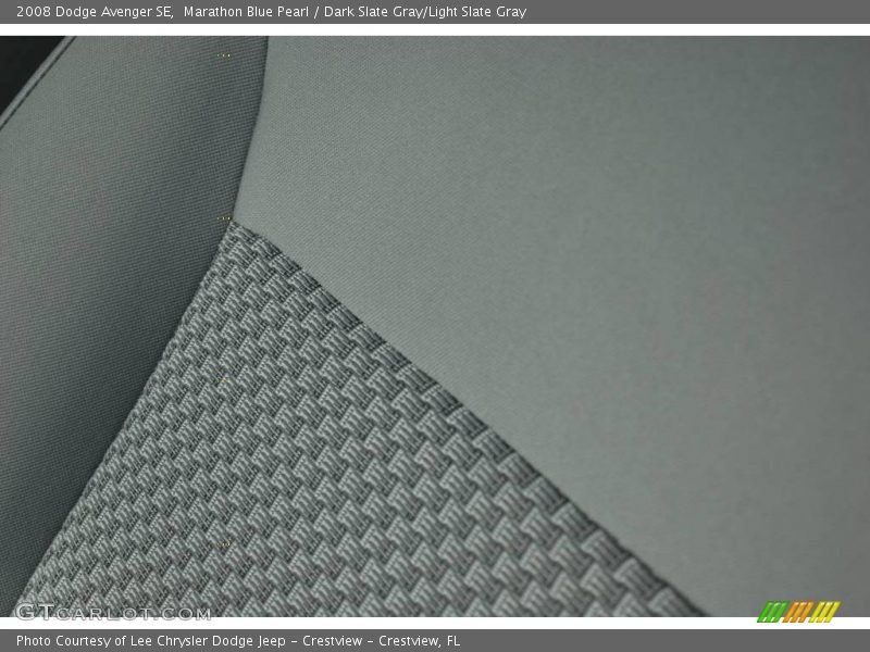 Marathon Blue Pearl / Dark Slate Gray/Light Slate Gray 2008 Dodge Avenger SE