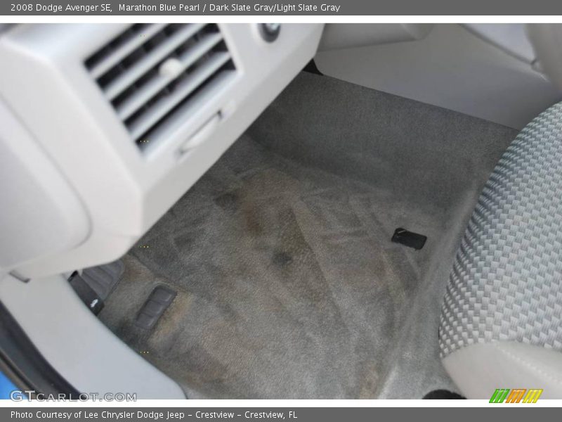 Marathon Blue Pearl / Dark Slate Gray/Light Slate Gray 2008 Dodge Avenger SE