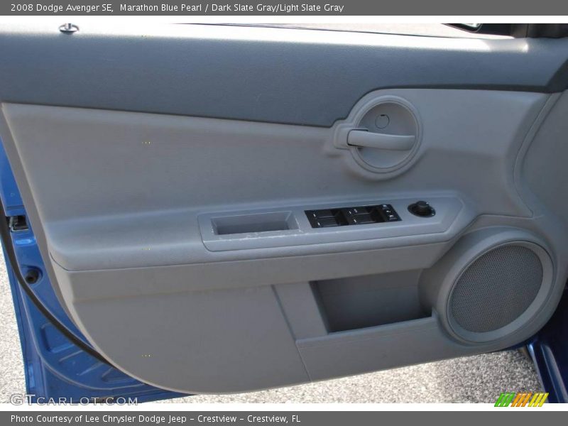Marathon Blue Pearl / Dark Slate Gray/Light Slate Gray 2008 Dodge Avenger SE