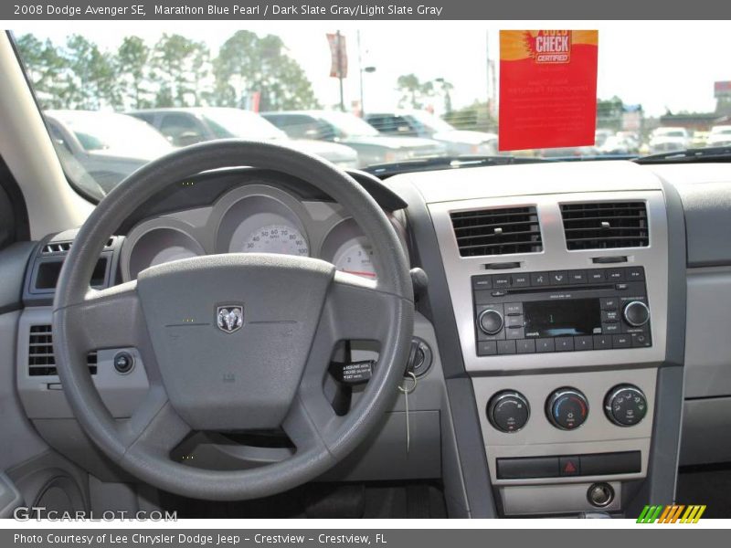 Marathon Blue Pearl / Dark Slate Gray/Light Slate Gray 2008 Dodge Avenger SE