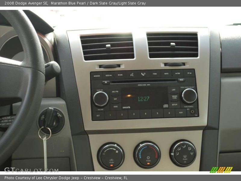 Marathon Blue Pearl / Dark Slate Gray/Light Slate Gray 2008 Dodge Avenger SE