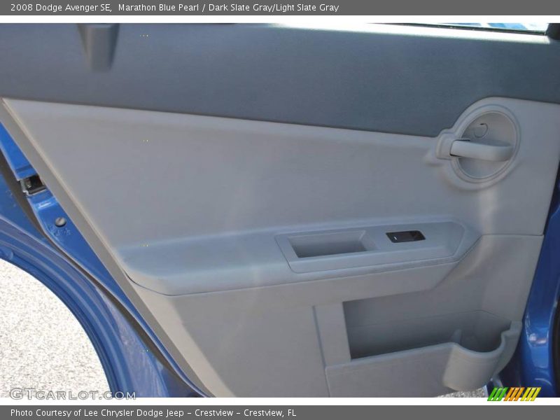 Marathon Blue Pearl / Dark Slate Gray/Light Slate Gray 2008 Dodge Avenger SE