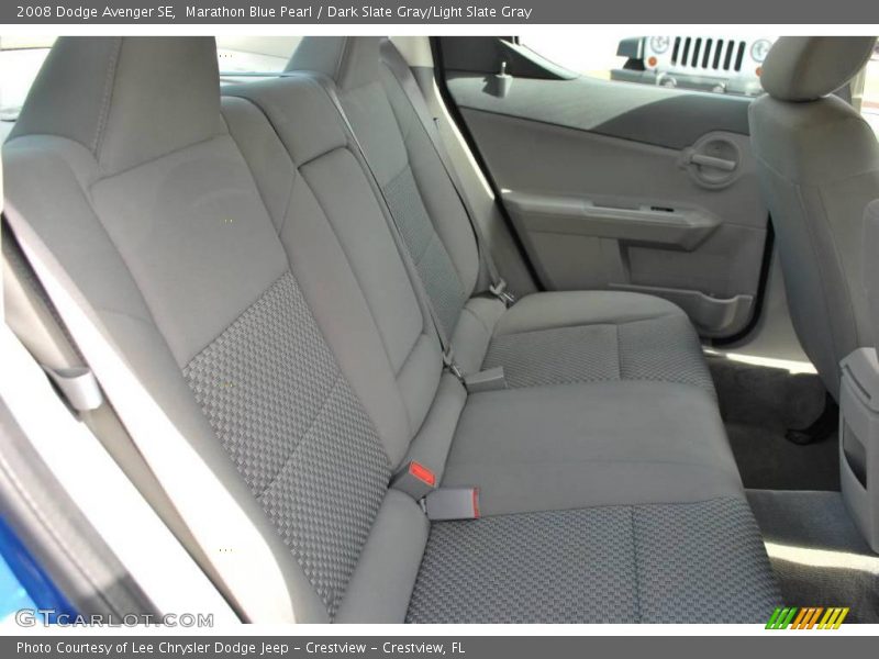 Marathon Blue Pearl / Dark Slate Gray/Light Slate Gray 2008 Dodge Avenger SE