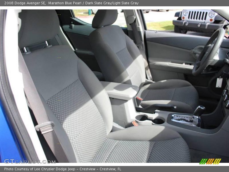 Marathon Blue Pearl / Dark Slate Gray/Light Slate Gray 2008 Dodge Avenger SE