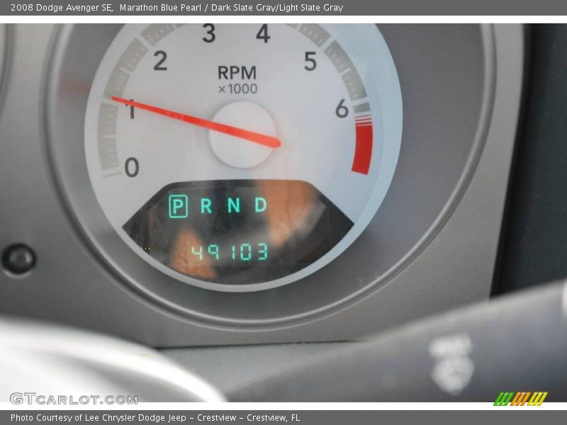 Marathon Blue Pearl / Dark Slate Gray/Light Slate Gray 2008 Dodge Avenger SE
