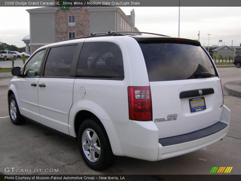 Stone White / Medium Slate Gray/Light Shale 2008 Dodge Grand Caravan SE