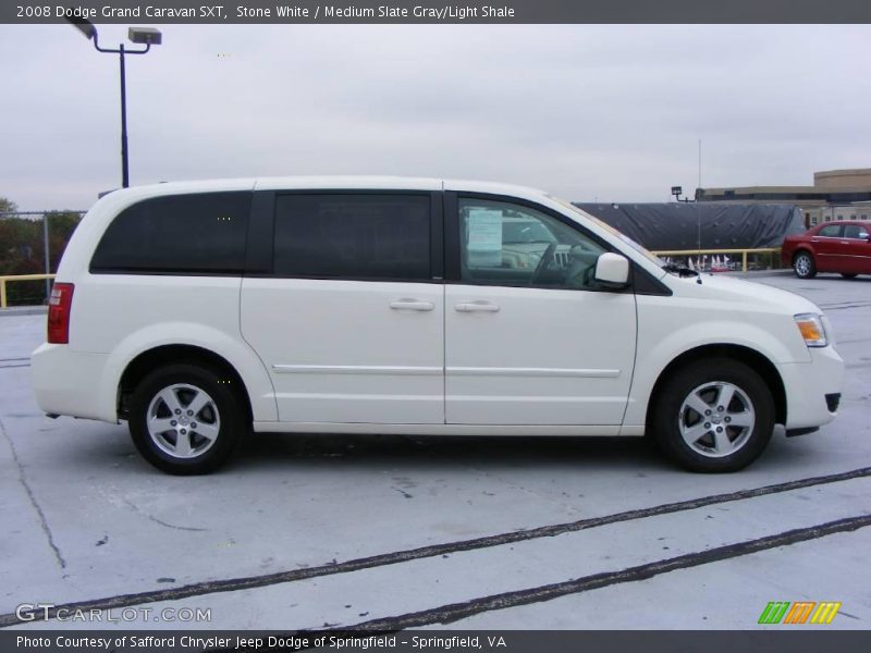 Stone White / Medium Slate Gray/Light Shale 2008 Dodge Grand Caravan SXT