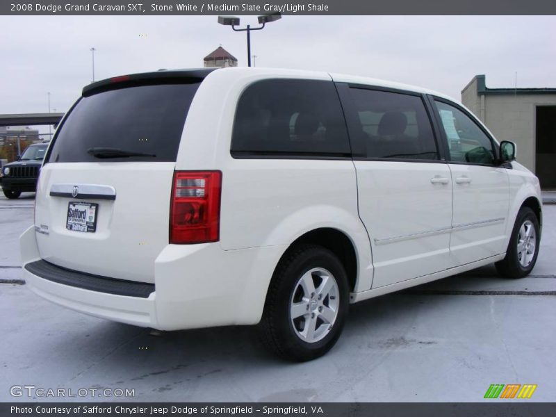 Stone White / Medium Slate Gray/Light Shale 2008 Dodge Grand Caravan SXT