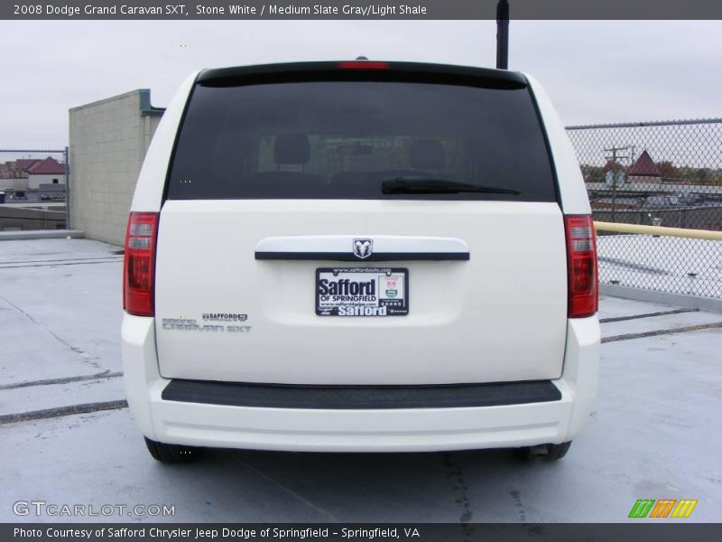 Stone White / Medium Slate Gray/Light Shale 2008 Dodge Grand Caravan SXT