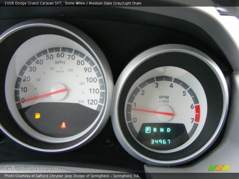 Stone White / Medium Slate Gray/Light Shale 2008 Dodge Grand Caravan SXT