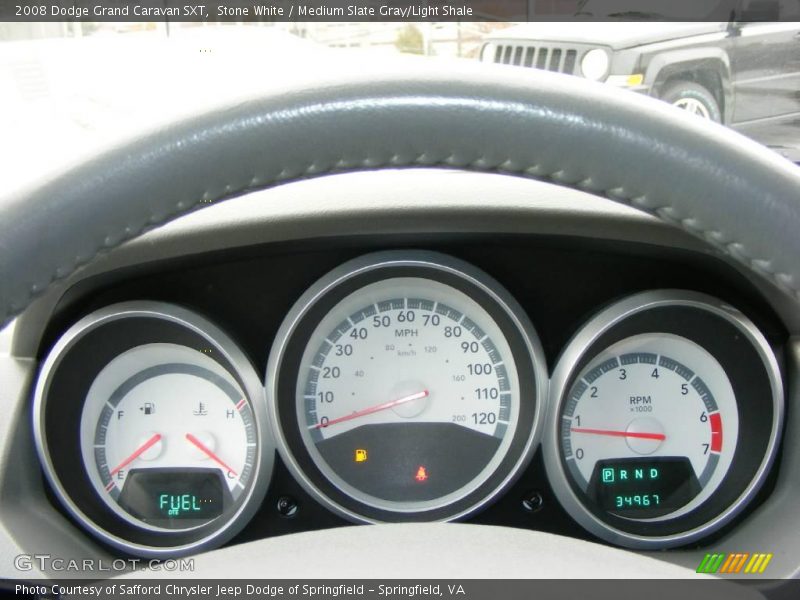 Stone White / Medium Slate Gray/Light Shale 2008 Dodge Grand Caravan SXT