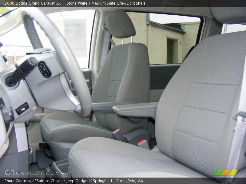 Stone White / Medium Slate Gray/Light Shale 2008 Dodge Grand Caravan SXT