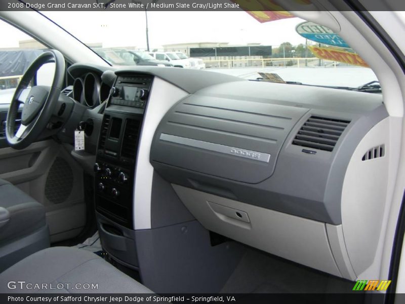 Stone White / Medium Slate Gray/Light Shale 2008 Dodge Grand Caravan SXT