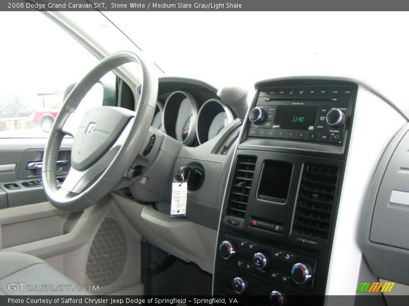 Stone White / Medium Slate Gray/Light Shale 2008 Dodge Grand Caravan SXT