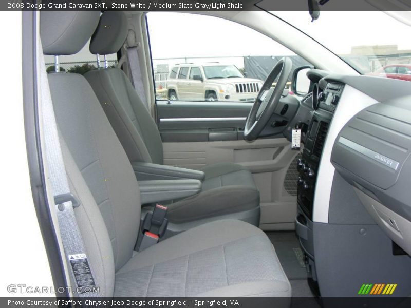 Stone White / Medium Slate Gray/Light Shale 2008 Dodge Grand Caravan SXT
