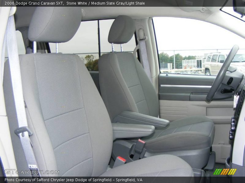 Stone White / Medium Slate Gray/Light Shale 2008 Dodge Grand Caravan SXT