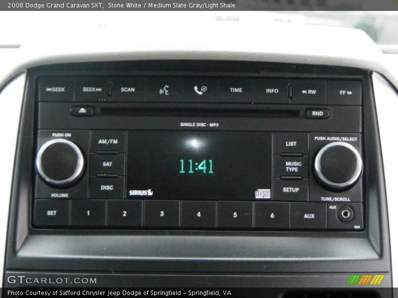 Stone White / Medium Slate Gray/Light Shale 2008 Dodge Grand Caravan SXT