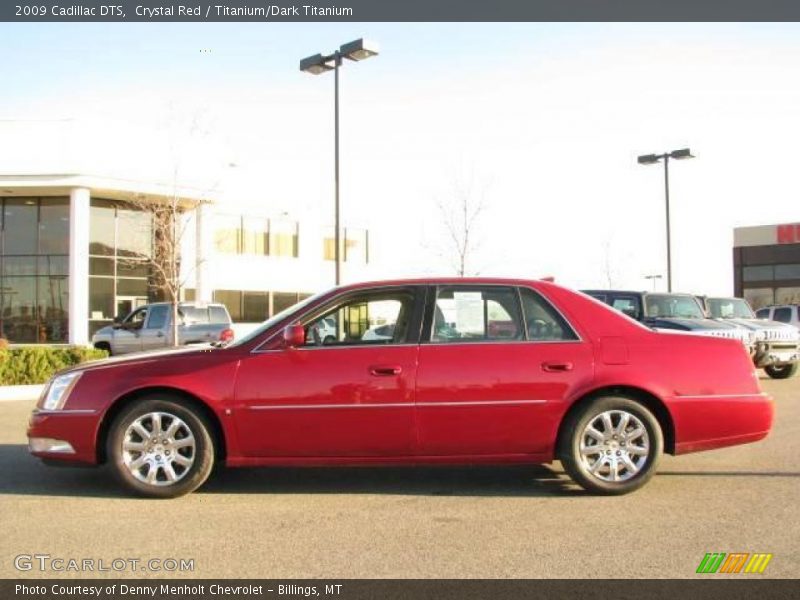 Crystal Red / Titanium/Dark Titanium 2009 Cadillac DTS