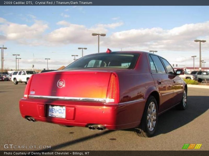 Crystal Red / Titanium/Dark Titanium 2009 Cadillac DTS
