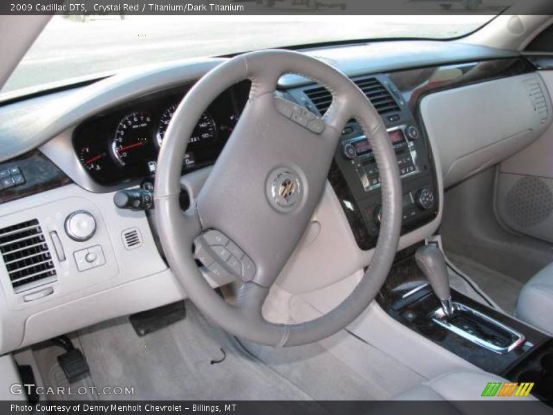 Crystal Red / Titanium/Dark Titanium 2009 Cadillac DTS