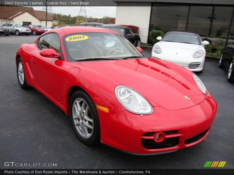 Guards Red / Sand Beige 2007 Porsche Cayman
