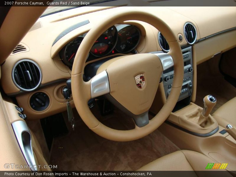 Guards Red / Sand Beige 2007 Porsche Cayman