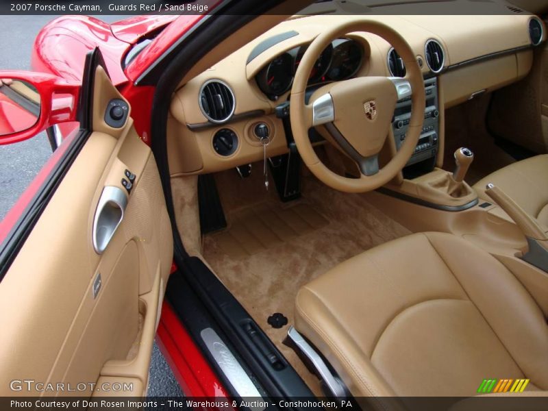 Guards Red / Sand Beige 2007 Porsche Cayman