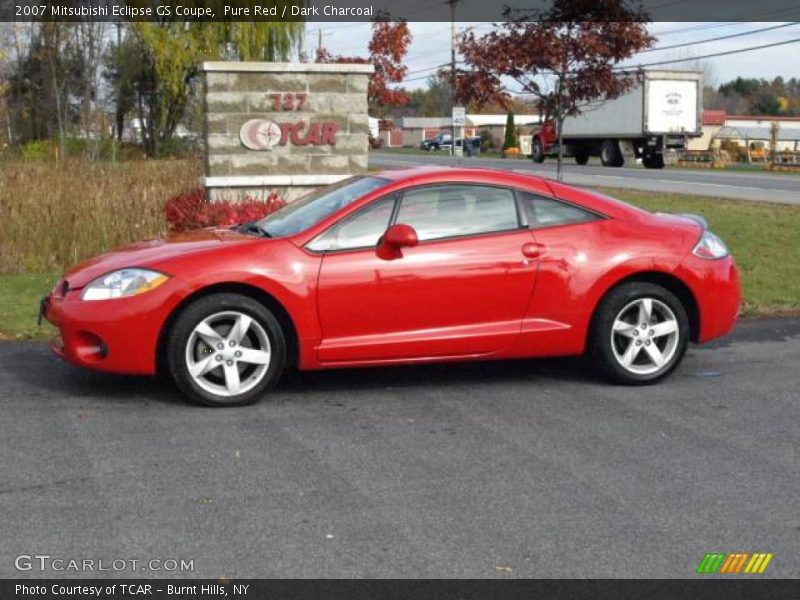Pure Red / Dark Charcoal 2007 Mitsubishi Eclipse GS Coupe