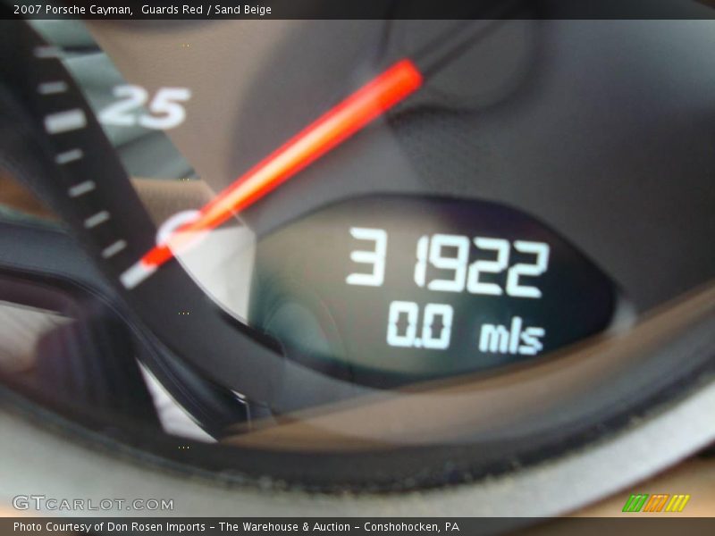 Guards Red / Sand Beige 2007 Porsche Cayman