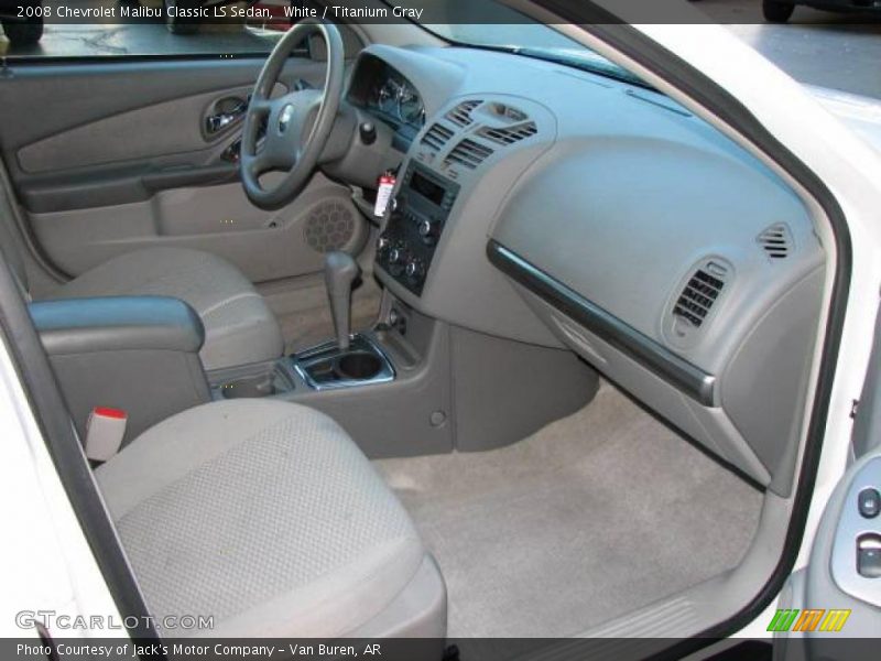 White / Titanium Gray 2008 Chevrolet Malibu Classic LS Sedan