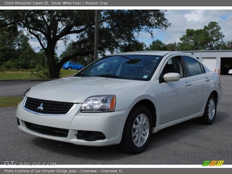 Dover White Pearl / Medium Gray 2009 Mitsubishi Galant ES