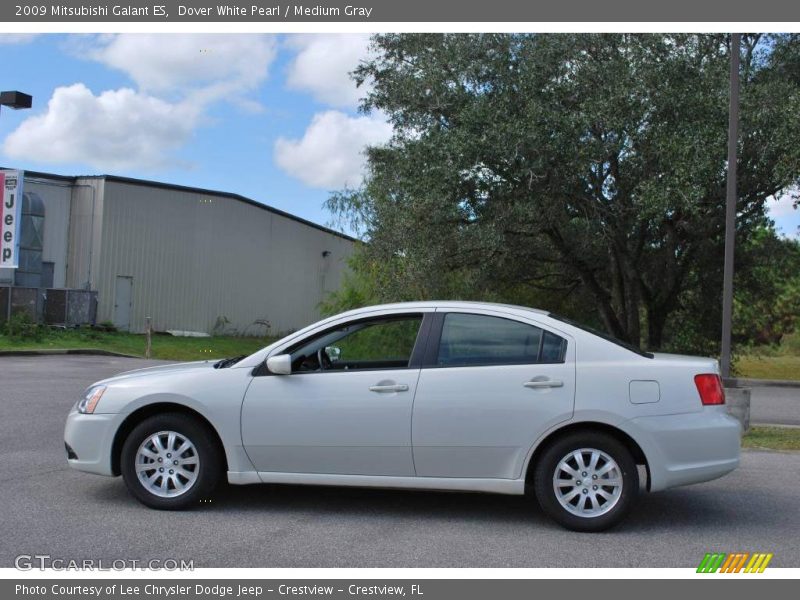 Dover White Pearl / Medium Gray 2009 Mitsubishi Galant ES